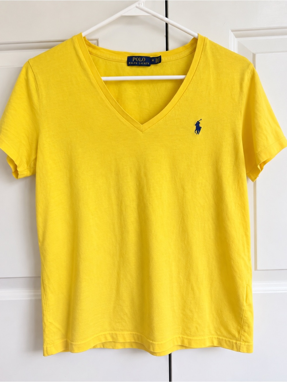 Polo by Ralph Lauren Yellow V-Neck Short Sleeve Tee